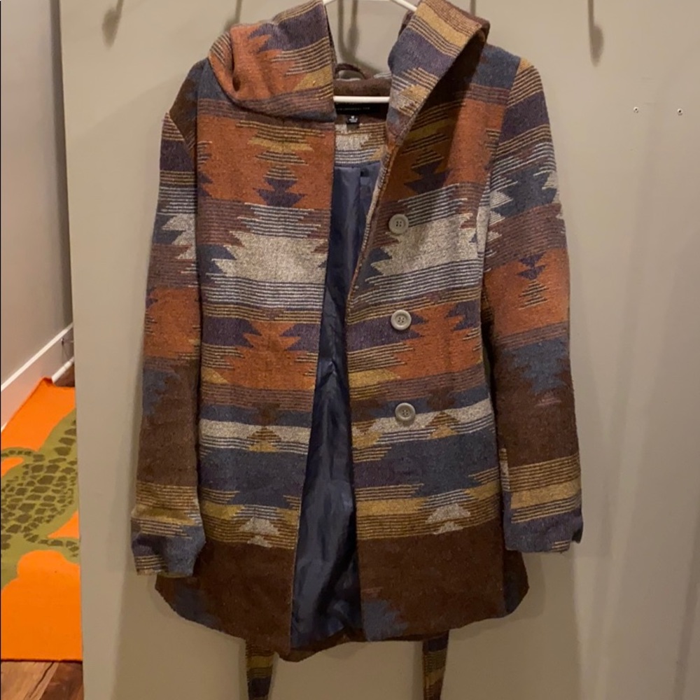 aztec print jacket